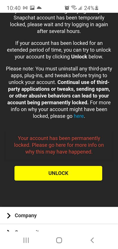 snapchat account gesperrt|My Snapchat account is locked